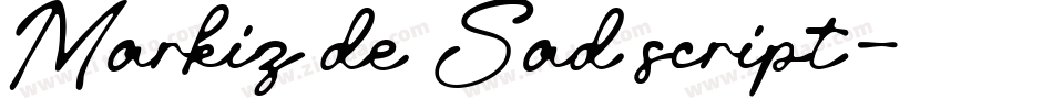 Markiz de Sad script字体转换